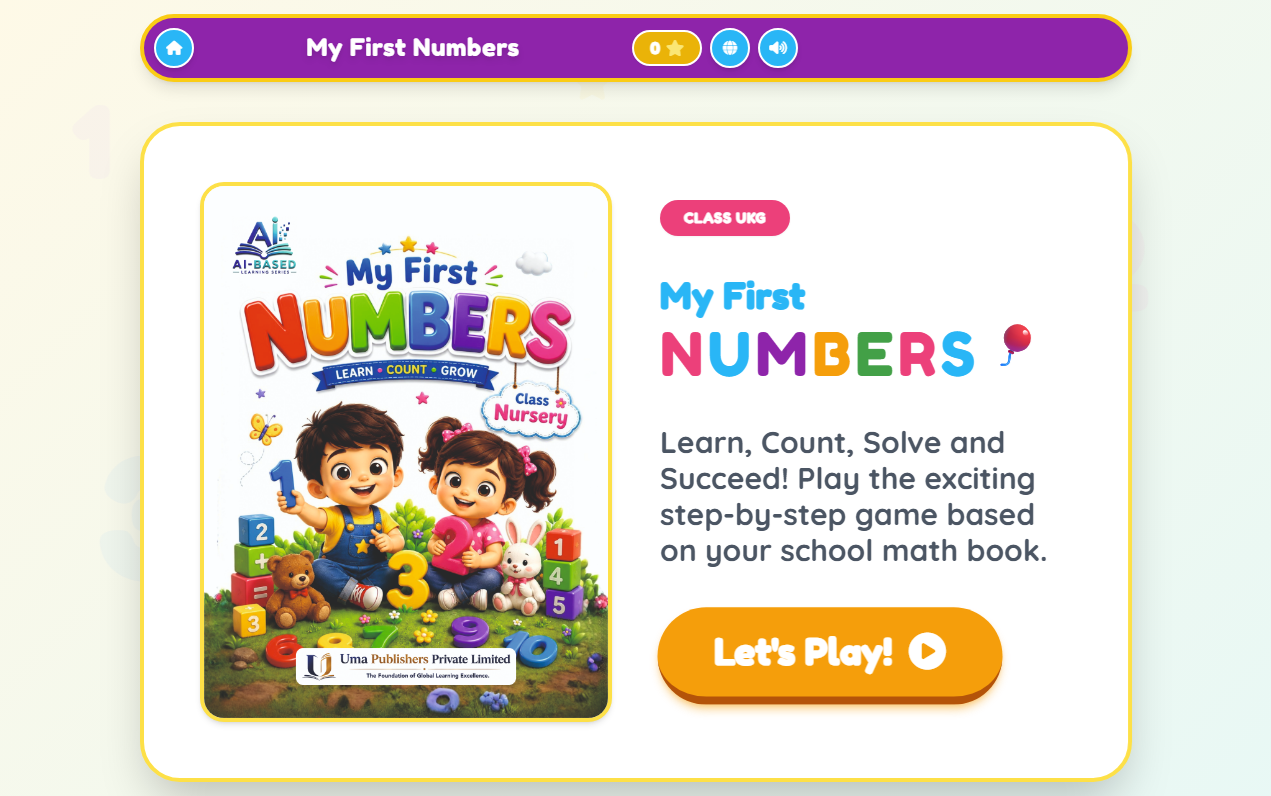 Numbers 1 to 50